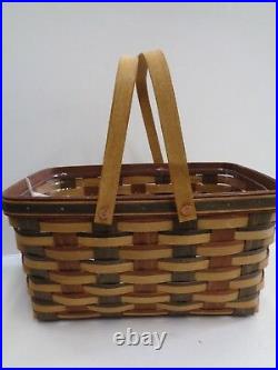 Longaberger 2010 Signature Weave Medium Market Basket Set RETIRED New