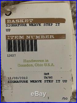 Longaberger 2010 Signature Weave Step It Up Basket Protector Set Warm Deep Rich