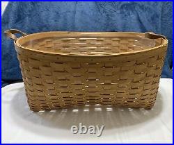 Longaberger 2011 Blanket Basket With Protector Used Condition