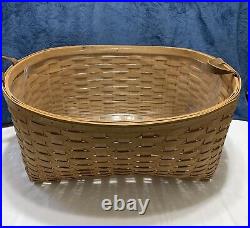 Longaberger 2011 Blanket Basket With Protector Used Condition