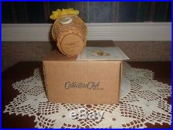 Longaberger 2011 Collector's Club Miniature May Series Daffodil Basket Set NIB