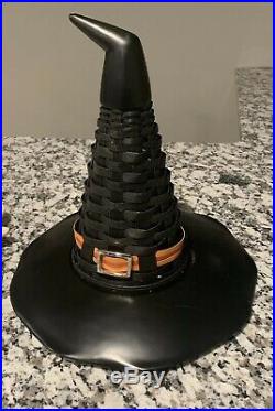 Longaberger 2011 Halloween Witch's Hat Basket Set + Resin Base