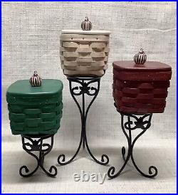 Longaberger 2011 Holiday Gift Baskets Set of 3 New