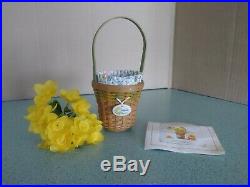 Longaberger 2011 May Series Grandma Bonnies Miniature mini Daffodil basket set