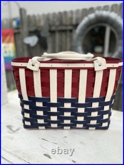Longaberger 2012 American striped tote