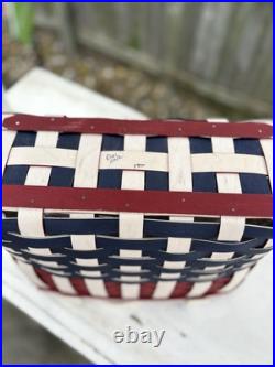 Longaberger 2012 American striped tote