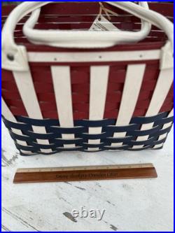 Longaberger 2012 American striped tote