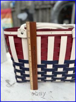 Longaberger 2012 American striped tote