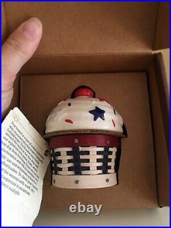 Longaberger 2012 CC Miniature Sweets American Cupcake Basket Set NEW in box