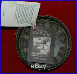 Longaberger 2012 COLLECTORS CLUB Bird Bath Basket Set and Wrought Iron Stand NEW