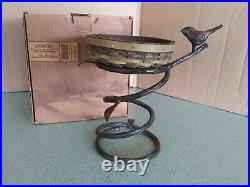 Longaberger Collector Club Wrought Iron Bird Bath Stand NEW Ships next day