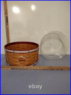 Longaberger 2012 HOLIDAY HOSTESS Drum basket with Protector