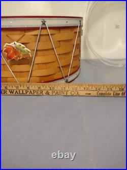 Longaberger 2012 HOLIDAY HOSTESS Drum basket with Protector