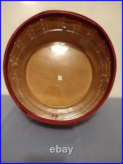 Longaberger 2012 HOLIDAY HOSTESS Drum basket with Protector Longaberger 2012 HOLIDAY HOSTESS Drum basket with Protector