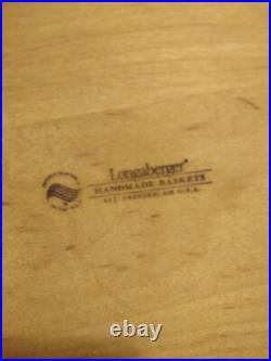 Longaberger 2012 HOLIDAY HOSTESS Drum basket with Protector