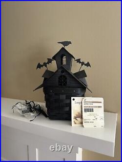 Longaberger 2012 Haunted House Combo- Metal Roof Topper & Door, Windows Tie-Ons