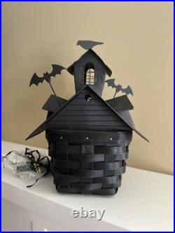 Longaberger 2012 Haunted House Combo- Metal Roof Topper & Door, Windows Tie-Ons