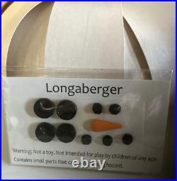 Longaberger 2012 Large Top Hat Snowman- NIB-SHIPS FREE