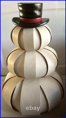 Longaberger 2012 Large Top Hat Snowman- NIB-SHIPS FREE