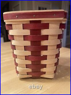 Longaberger 2012 Popcorn Bowl Baskets LARGE + SMALL LOT OF 2 SOLD 1/11/12 ONLY