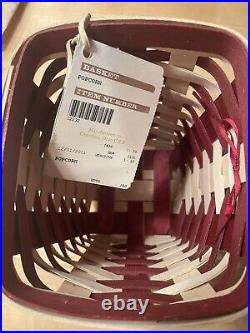 Longaberger 2012 Popcorn Bowl Baskets LARGE + SMALL LOT OF 2 SOLD 1/11/12 ONLY