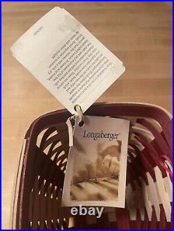 Longaberger 2012 Popcorn Bowl Baskets LARGE + SMALL LOT OF 2 SOLD 1/11/12 ONLY