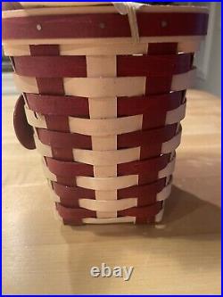 Longaberger 2012 Popcorn Bowl Baskets LARGE + SMALL LOT OF 2 SOLD 1/11/12 ONLY