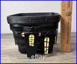 Longaberger 2012 RARE Unique Halloween Haunted House Basket withMetal Roof Tie-Ons