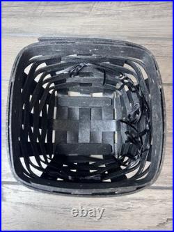 Longaberger 2012 RARE Unique Halloween Haunted House Basket withMetal Roof Tie-Ons
