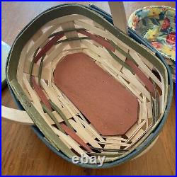 Longaberger 2013 Mothers Day Perennial Garden Set Combo Basket Lid Liner