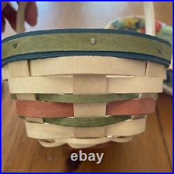 Longaberger 2013 Mothers Day Perennial Garden Set Combo Basket Lid Liner