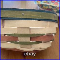Longaberger 2013 Mothers Day Perennial Garden Set Combo Basket Lid Liner