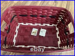 Longaberger 2013 Santa Belly Small Laundry Basket with Protector