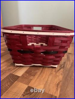 Longaberger 2013 Santa Belly Small Laundry Basket with Protector