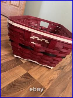 Longaberger 2013 Santa Belly Small Laundry Basket with Protector