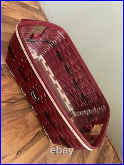 Longaberger 2013 Santa Belly Small Laundry Basket with Protector