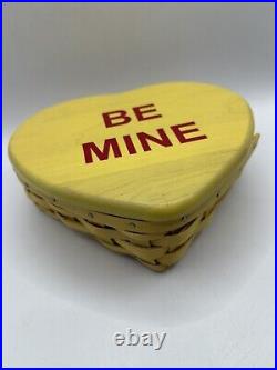 Longaberger 2013 Sweetheart Yellow Be Mine Basket