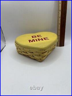 Longaberger 2013 Sweetheart Yellow Be Mine Basket