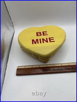 Longaberger 2013 Sweetheart Yellow Be Mine Basket