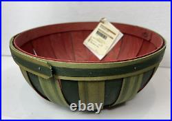 Longaberger 2013 Watermelon Large Bowl Basket no liner with tags felt 12