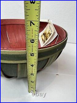 Longaberger 2013 Watermelon Large Bowl Basket no liner with tags felt 12