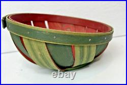 Longaberger 2013 Watermelon small Bowl Basket angled no liner 8