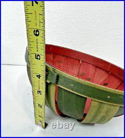 Longaberger 2013 Watermelon small Bowl Basket angled no liner 8