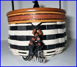 Longaberger 2013 Wicked Witch Basket Metal Broom Handle & Witch Boots Tie On