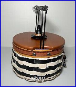 Longaberger 2013 Wicked Witch Basket Metal Broom Handle & Witch Boots Tie On