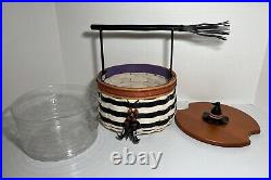 Longaberger 2013 Wicked Witch Basket Metal Broom Handle & Witch Boots Tie On