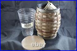 Longaberger 2014 Collectors Club Barrel Basket Combo with Matching Wood Lid NEW