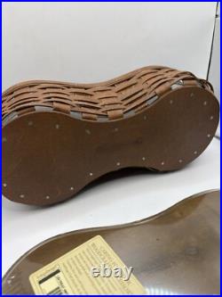 Longaberger 2015 Dog Treats RARE Dog Bone Basket With Lid Set