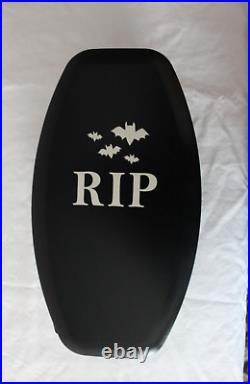 Longaberger 2015 R I P Black Coffin Basket 3 Piece RARE Halloween