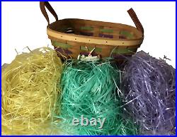 Longaberger 2015 Square Basket with EASTER Tie On & Choice of Grass color NEW
